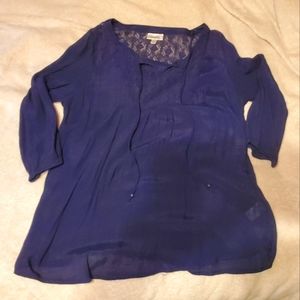 Navy blue blouse